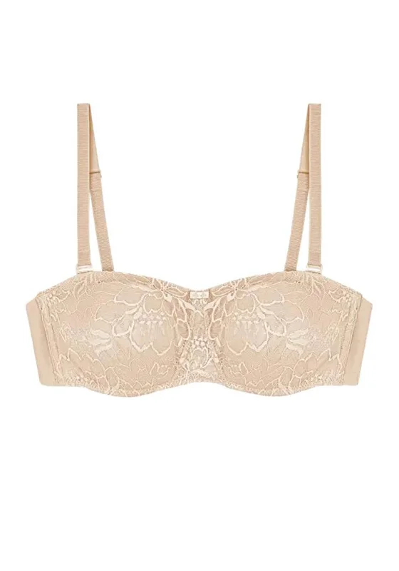 Triumph Amourette Charm Lace Under-Wired Detachable Straps Bra, Nude