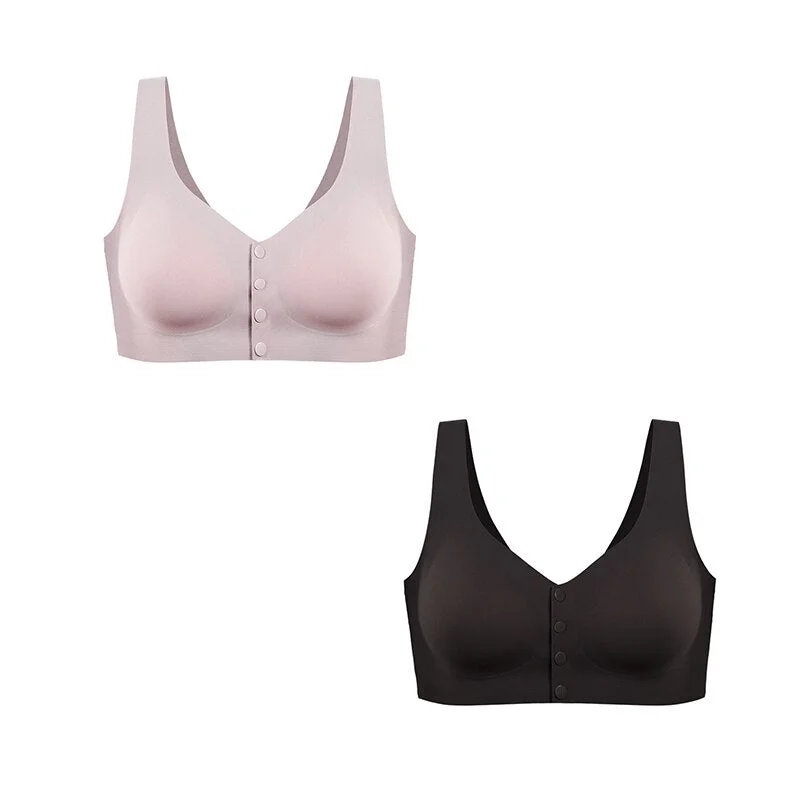 2pcs/lot Plus Size Breastfeeding Maternity Nursing Bra Feeding Underwear For Pregnant Women Silk Bra