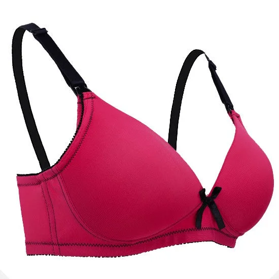 Autumnz - MYSTIQUE Moulded Non-Wired Nursing Bra (Raspberry Black)