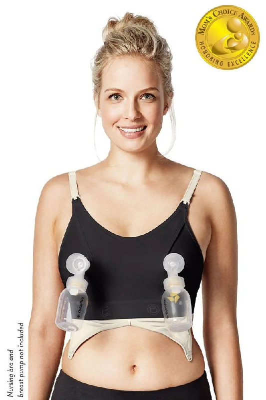 Bravado Designs Clip and Pump™ Hands-Free Nursing Bra Accessory - Black - XL