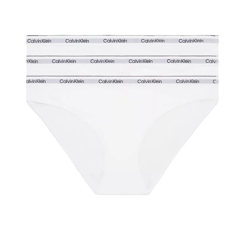 Calvin Klein Modern Logo Bikini 3 Pack - White/White/White