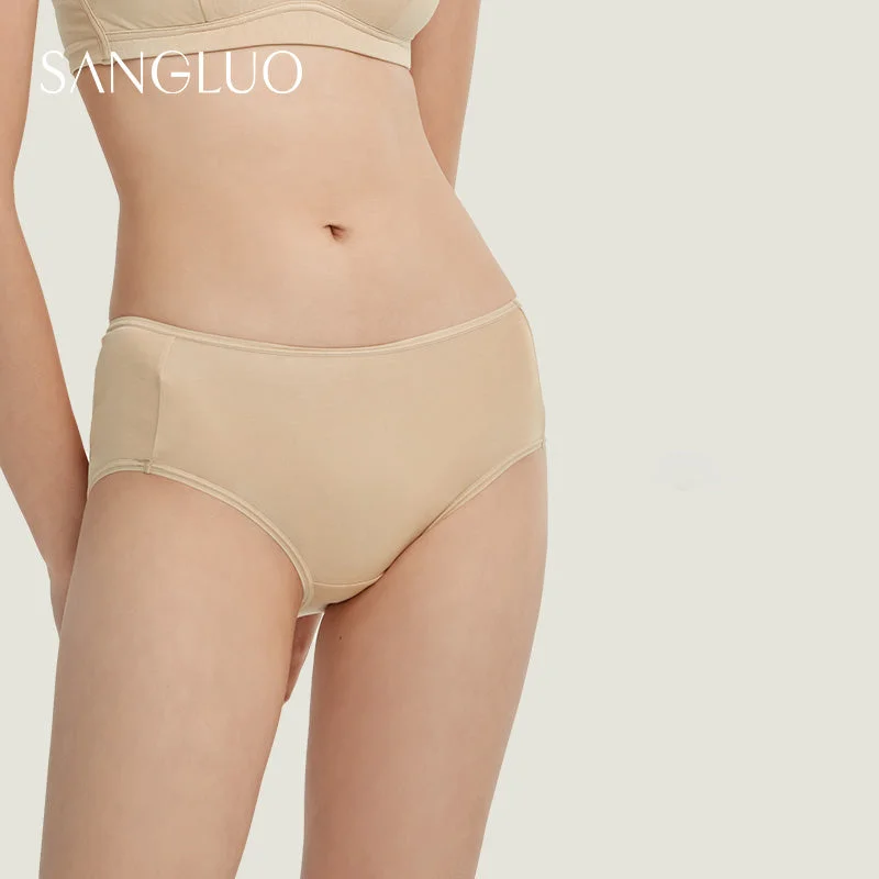 Comfortable Mid-Waist Silk Knitted Brief