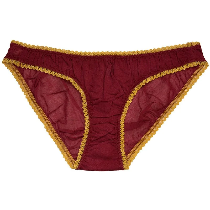 Culotte Germaine Bordeaux/Moutarde