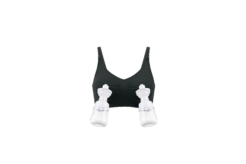 Deluxe Hands Free Breast Pump Bra | Black