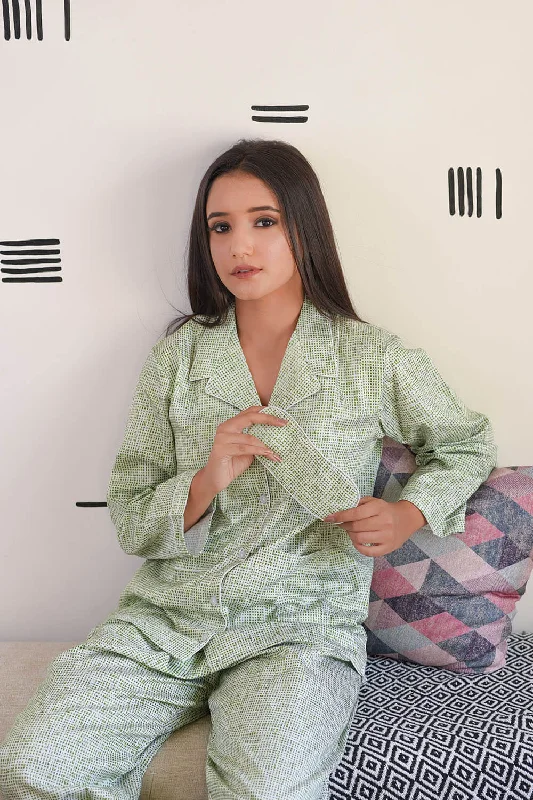 GREEN AESTHETIC - TWINNING PAJAMA SET