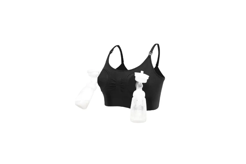 Hands Free Breast Pump Bra | Black