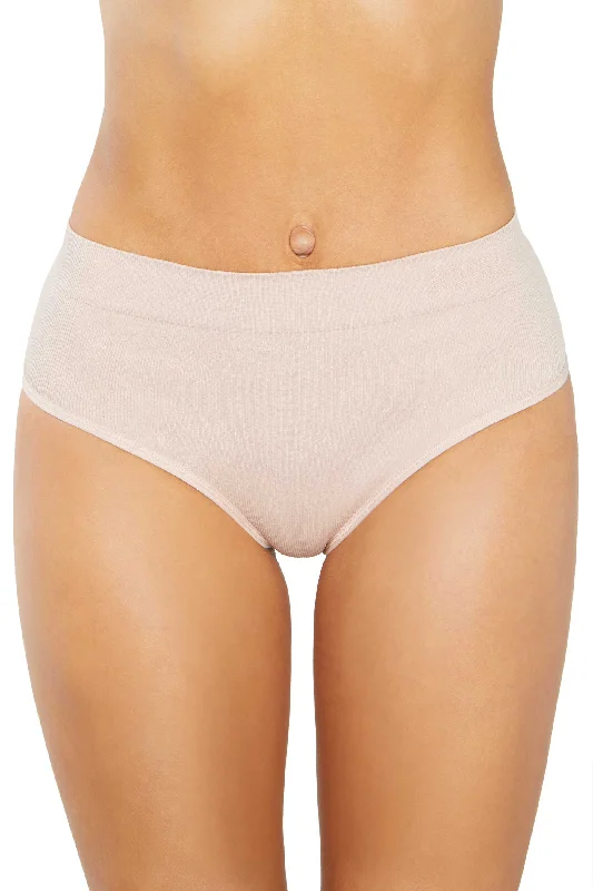 High Sculpt Thong Rib in Sand