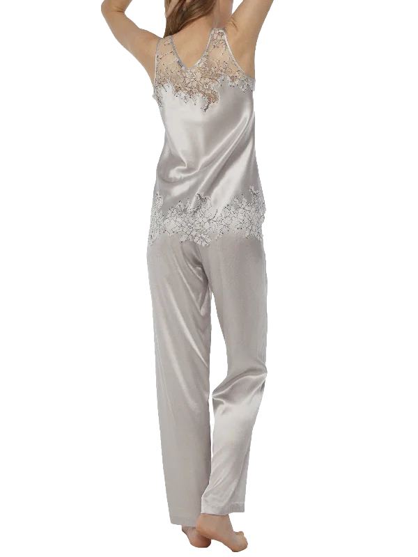 Laura lace-trimmed silk pajamas Limited edition