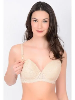 LLL 4533 Hana Lace Underwire Padded Nursing Bra - NOW 50% OFF!