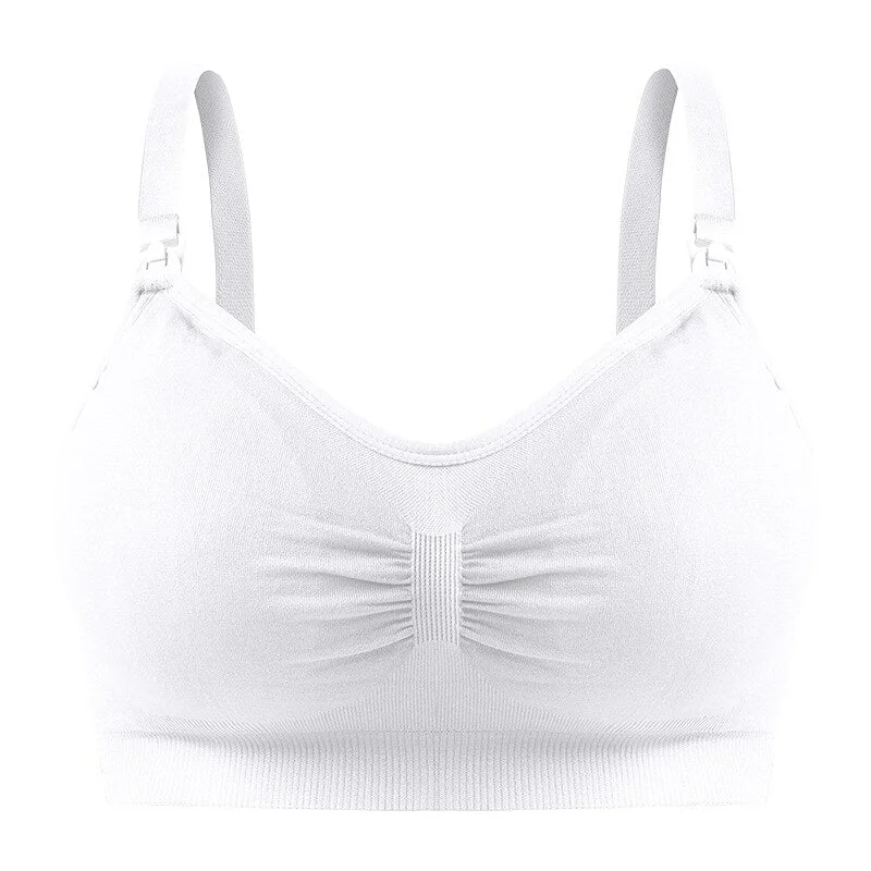 Maternity Bra Wireless Nursing Bra Panty Set Maternity Clothes Prevent Sagging Breastfeeding Women Breathable Whey Bra