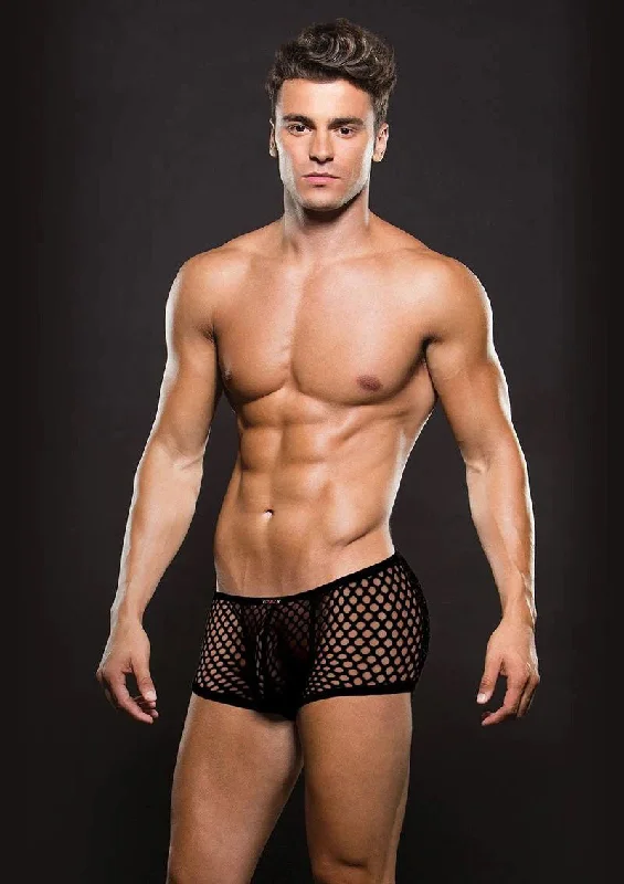 Modern Fishnet Trunk - Medium/large - Black