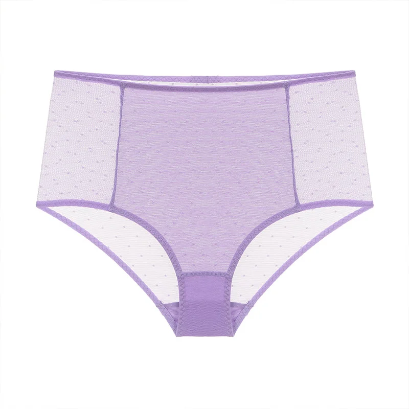 Neon Dot Mesh High Waist Panty Lavande Latté