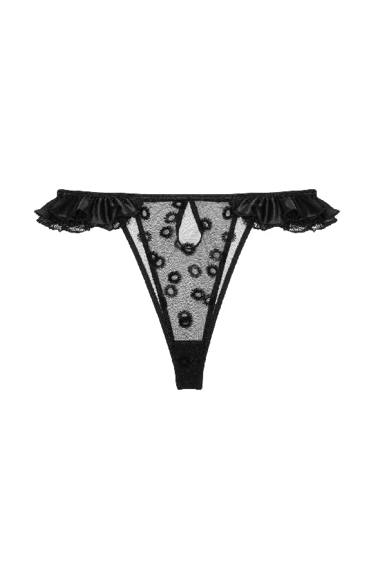 NOIR Briefs With Frills And Satin