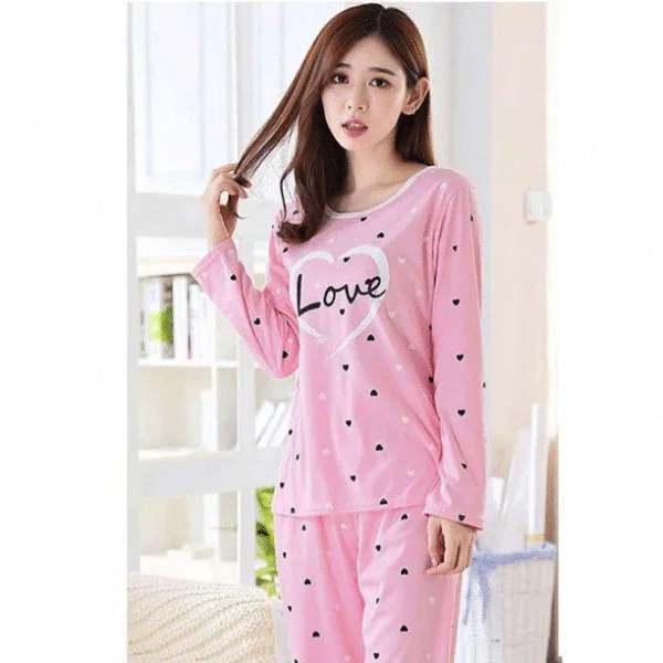 PINK LOVE PRINTED PJ SET