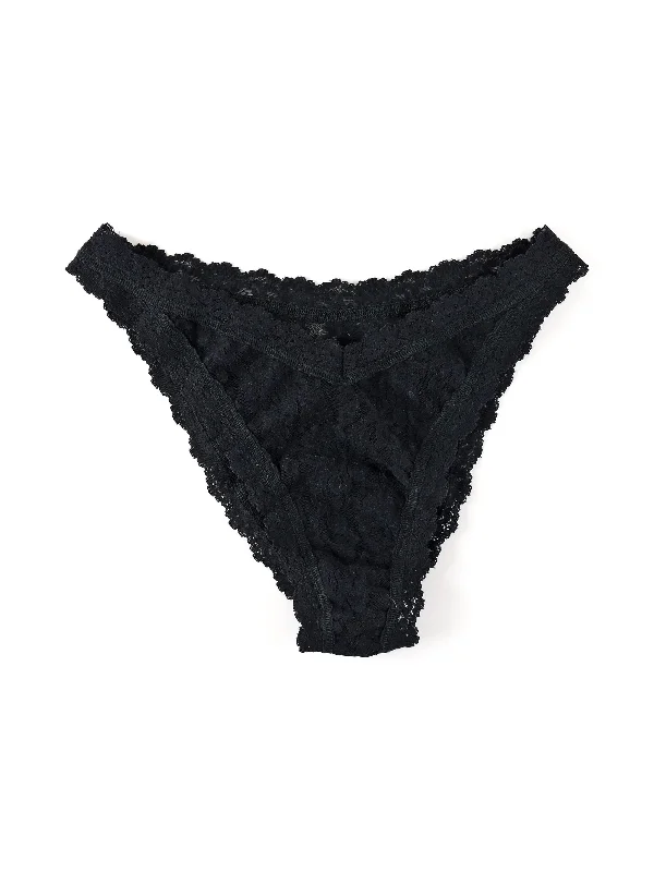 Signature Lace Tanga Black