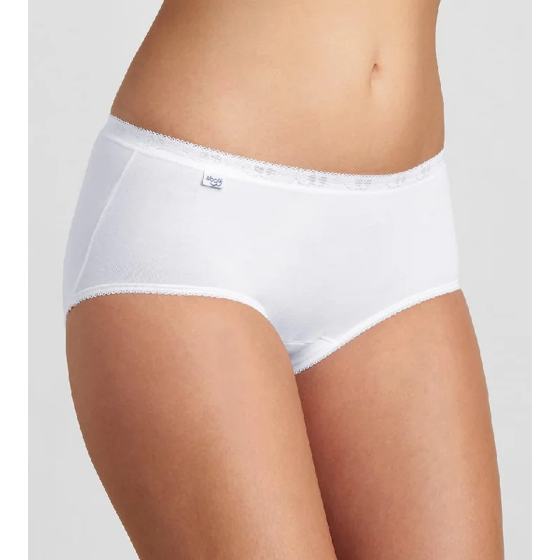 Sloggi Basic Midi Briefs 3 Pack - White