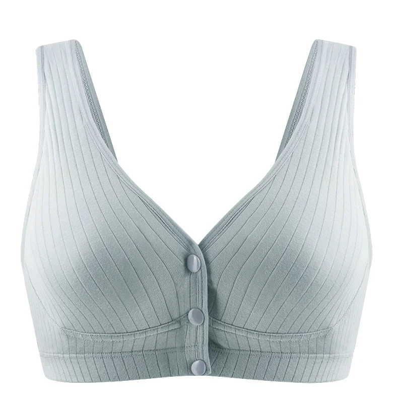 Women’s Cotton Nursing Bra Wireless Seamless Maternity Bras With Wide Strap And Soft Breathable Cotton Fabric For All-Day