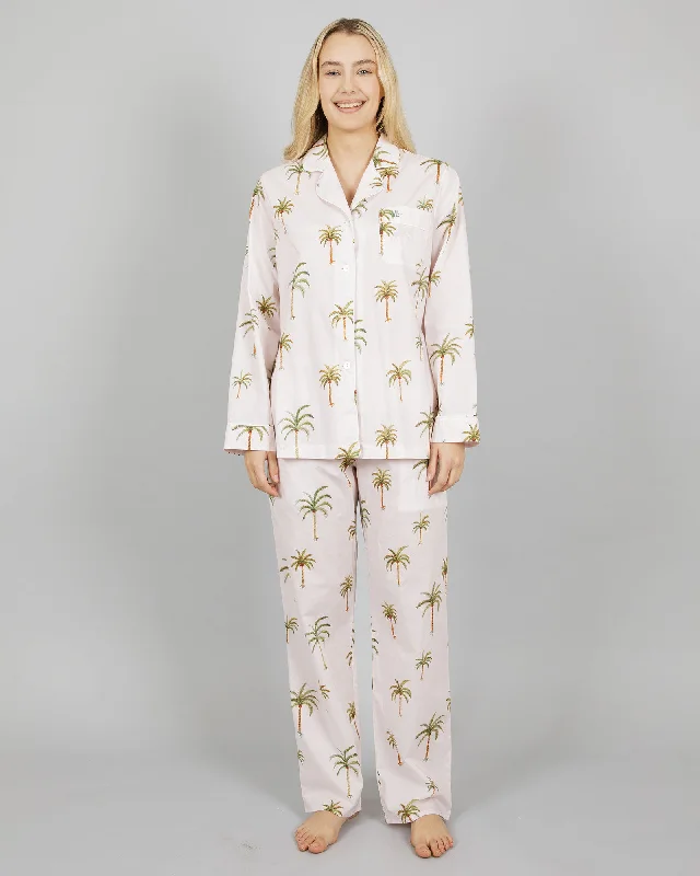 Womens Long Pyjamas Set Palm Beach