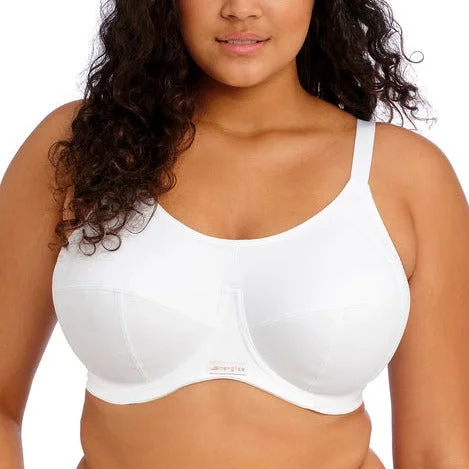 ELOMI ENERGISE UW SPORTS BRA WHITE