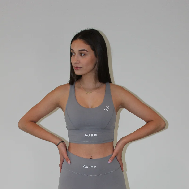 Grey Sports Bra