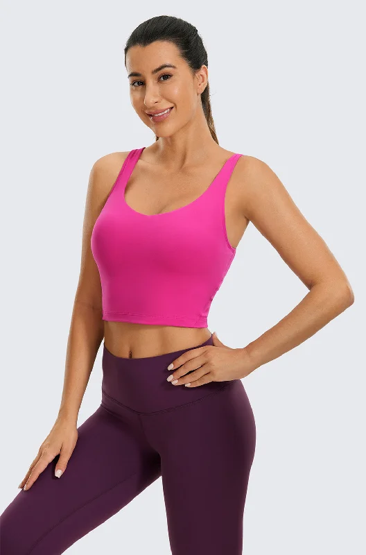 V Neck Longline Sports Bra