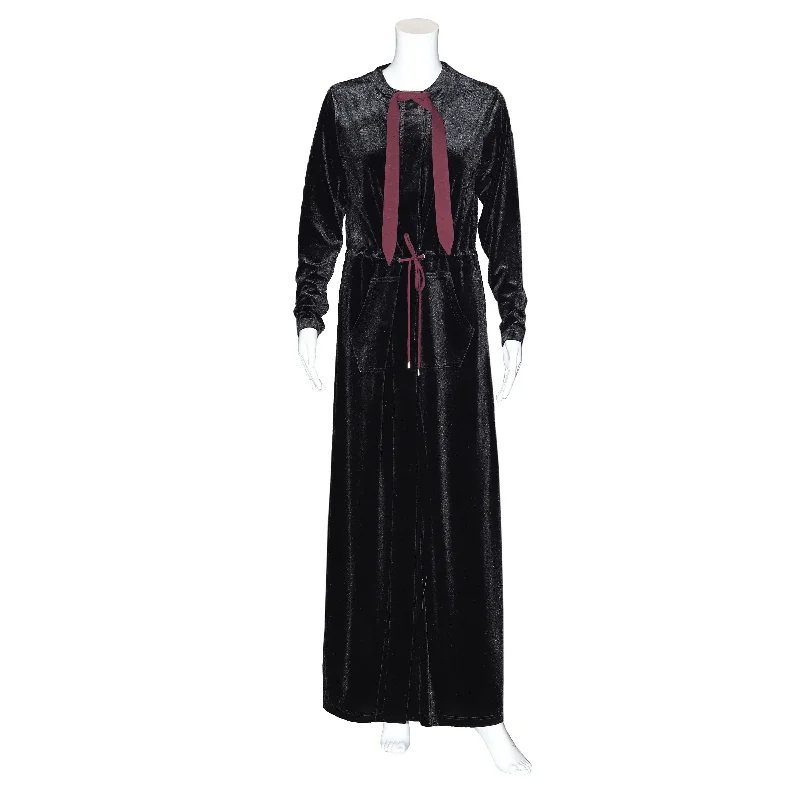 Hidden Snap Morning Robe With Grosgrain Ribbon Plus ACN904V