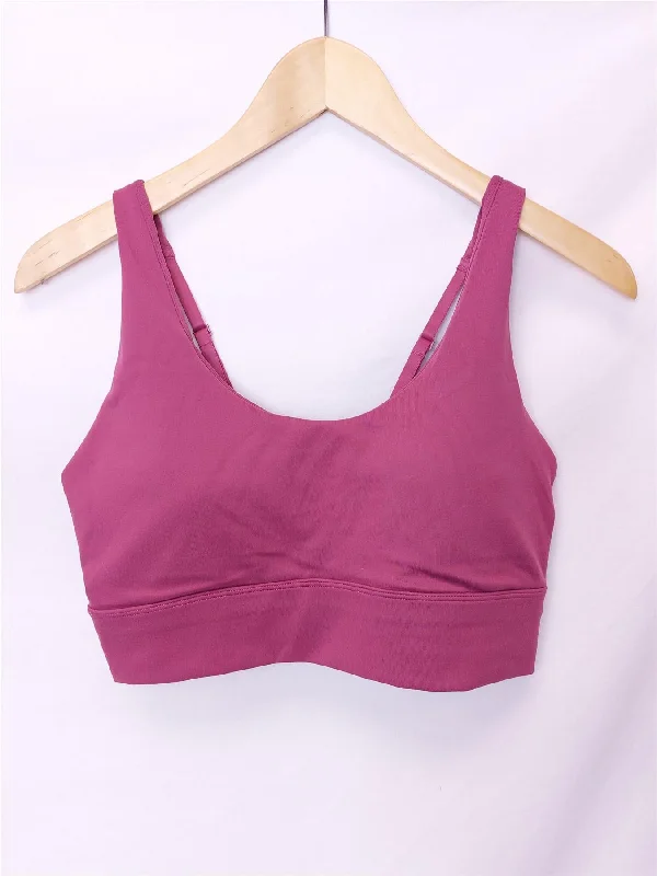 Marika Sports Bra Yoga Gym Top Soft Removable Padding Non-Wired Lace-Up Back