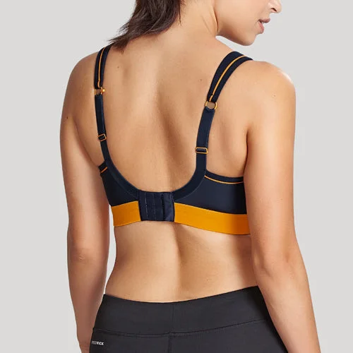 Panache Wire-Free Sports Bra - Navy/Orange