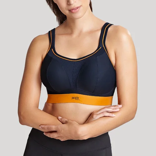 Panache Wire-Free Sports Bra - Navy/Orange