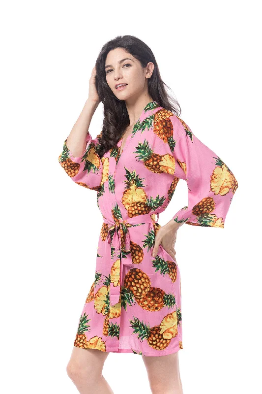 Pink Cotton Pina Robe