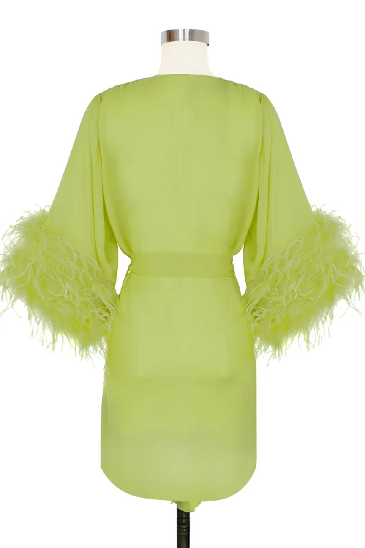 Mini Glamour Robe - Chartreuse Green - Glam Glam Boudoir