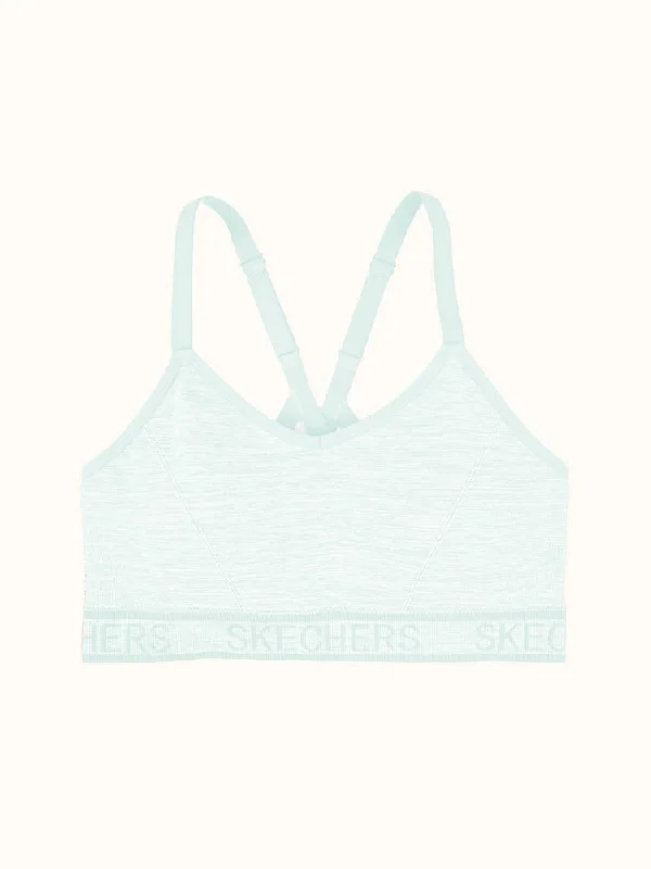 Seamless Strappy Sports Bra - Mint