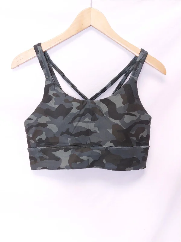 Yoga Top Sports Bra Marika/Zobha Abstract Print Supersoft Padded Unwired Comfort