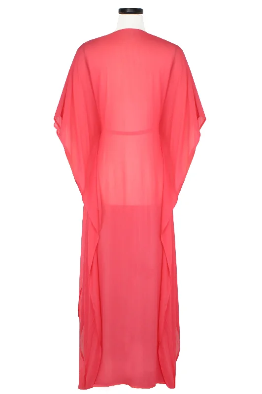 Zsa-Zsa Caftan Robe - Coral - Glam Glam Boudoir